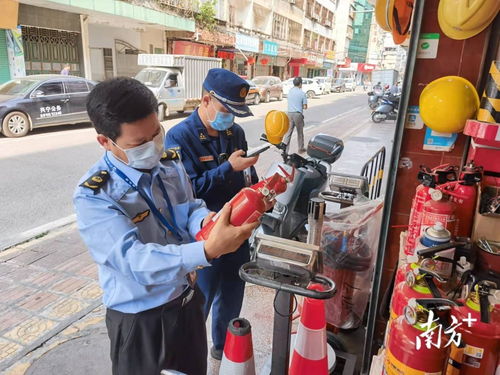 强强联合 3 15 梅州兴宁两部门联合开展消防器材产品检查行动
